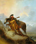 Der Scalp-Lock (Konflikt der Fälle) - Alfred Jacob Miller — Ansicht des Kunstwerks