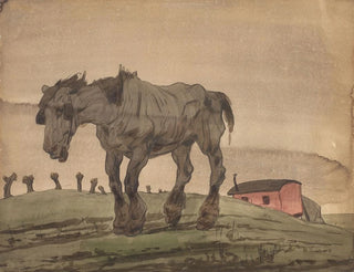 Alfred Ost - Verlatenheid Het oude paard.webp