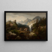 Schmuggler in den Tatras-Bergen - Alfred Schoupp — gerahmtes Bild an der Wand