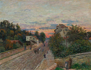Alfred Sisley - Coucher De Soleil La Route De Versailles  Chavilles.webp