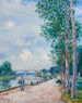 Les bords du Loing près de Moret - Alfred Sisley — Ansicht des Kunstwerks