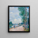 Les bords du Loing près de Moret - Alfred Sisley — gerahmtes Bild an der Wand