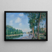 Saint-Mammès Soleil de juin - Alfred Sisley — gerahmtes Bild an der Wand