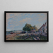 Saint-Mammès, morgens - Alfred Sisley — gerahmtes Bild an der Wand
