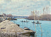 La Seine à Port-Marly, tas de sable - Alfred Sisley — Ansicht des Kunstwerks