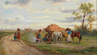 Alfred Steinacker - Begegnung auf der Landstrae.webp