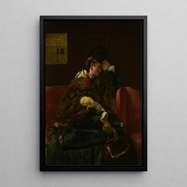 Alfred Stevens - At the Railway Station.webp