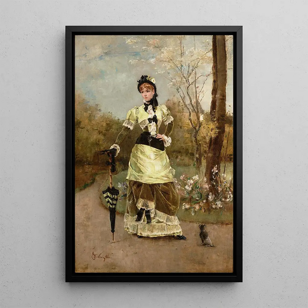 Reproduktion des Gemäldes La Parisienne - Alfred Stevens