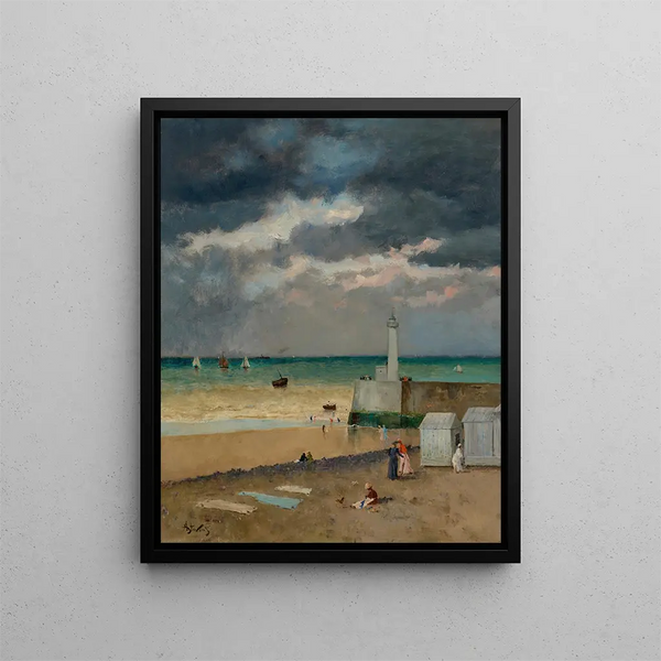 Le Transport - Alfred Stevens — gerahmtes Bild an der Wand