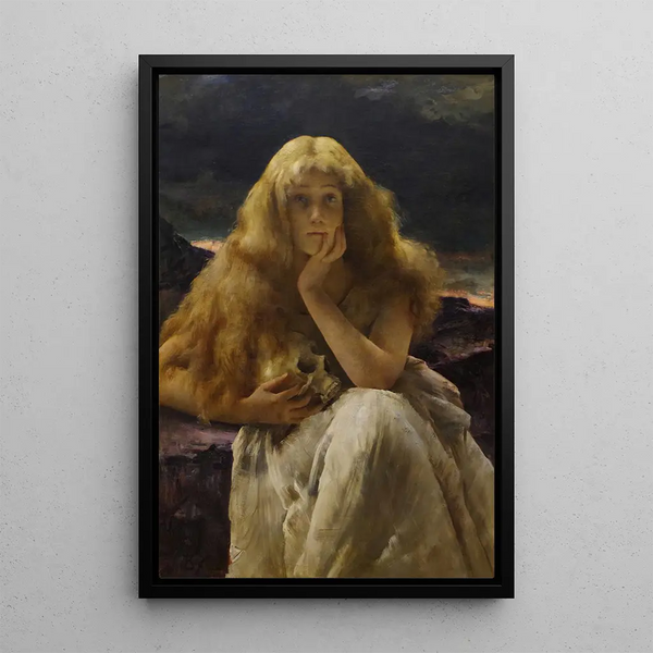 Marie Madeleine - Alfred Stevens — gerahmtes Bild an der Wand