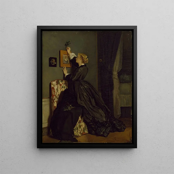Palmsonntag - Alfred Stevens — gerahmtes Bild an der Wand