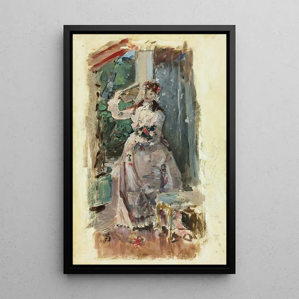 Reproduktion des Gemäldes Le coin du balcon - Alfred Stevens