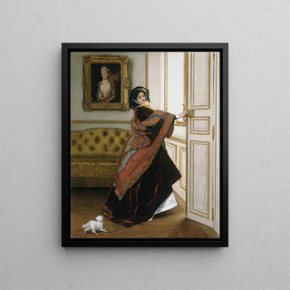 Alfred Stevens - Will you go out with me Fido.webp