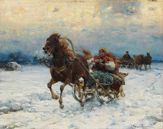 Alfred Von WieruszKowalski - Happy sleigh ride.webp