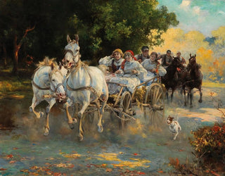 Alfred Von WieruszKowalski - The peasant wedding.webp