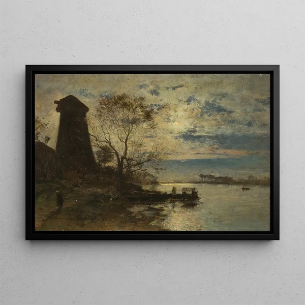 Le Rivage - Alfred Wahlberg — gerahmtes Bild an der Wand