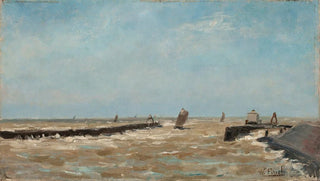 Alfred William Finch - A Belgian harbour.webp