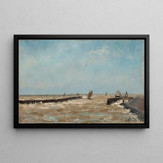 Alfred William Finch - A Belgian harbour.webp