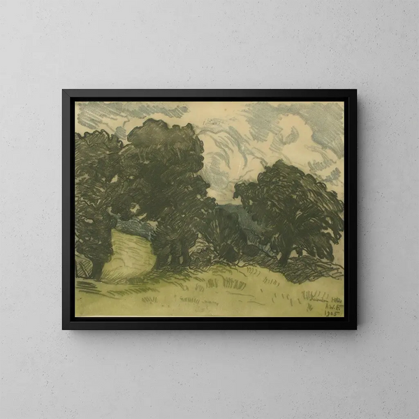 La colline de Laindon II - Alfred William Finch — gerahmtes Bild an der Wand