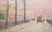Le Faubourg sous la neige ou Szene in der Winterstraße - Alfred William Finch — Ansicht des Kunstwerks