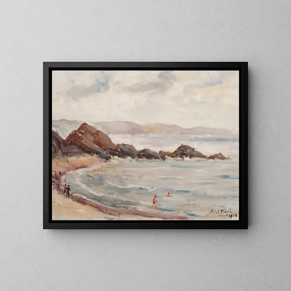 Die Strand von Looen - Alfred William Finch — gerahmtes Bild an der Wand