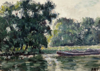 Alfred William Finch - Richmond a River Landscape.webp