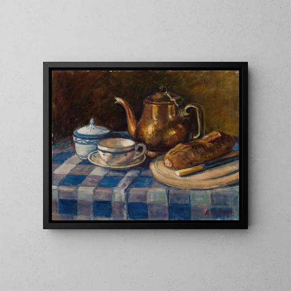 Stillleben - Alfred William Finch — gerahmtes Bild an der Wand