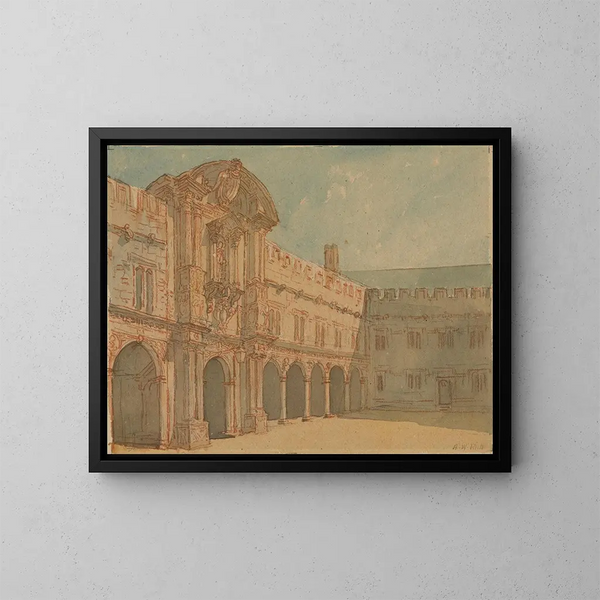 Collège Saint-Jean, Oxford - Alfred William Rich — gerahmtes Bild an der Wand