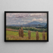 Landschaft mit Maisähren - Alfred Zoff — gerahmtes Bild an der Wand