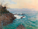 Eine Aussicht auf die Küste von Nervi - Alfred Zoff — Ansicht des Kunstwerks