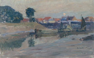 Alfred Zoff - Aufgehender Mond ber Nieuport.webp