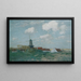 Dorf am Dnepr - Alfred Zoff — gerahmtes Bild an der Wand