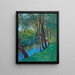 Der Bach der Au am Krems Niederösterreich Krems Donau - Alfred Zoff — gerahmtes Bild an der Wand