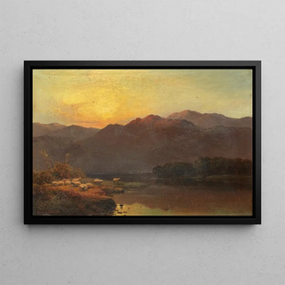 Alfred de Branski - Summers evening Llyn Gwynant North Wales.webp
