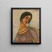 Portrait einer Frau - Alfredo Guttero — gerahmtes Bild an der Wand
