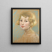 blonde Mädchen - Alice Pike Barney — gerahmtes Bild an der Wand