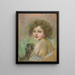 Kind mit Affe - Alice Pike Barney — gerahmtes Bild an der Wand
