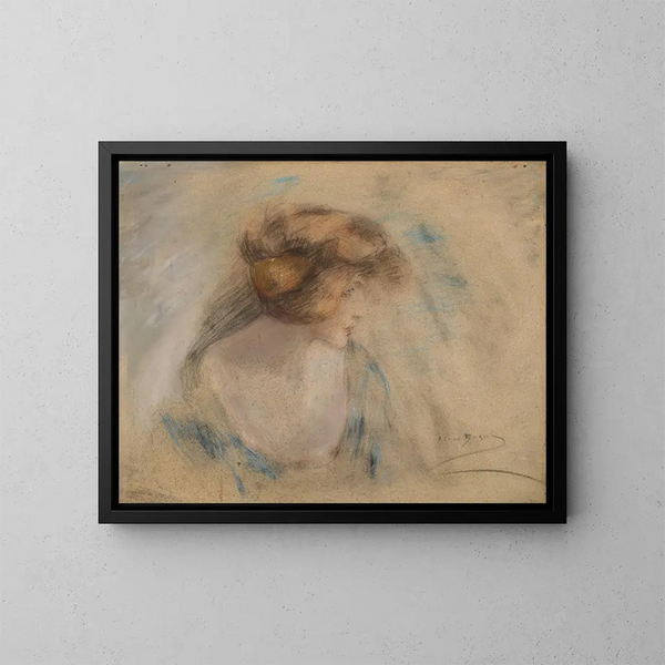 Fantasie-Gemälde - Alice Pike Barney — gerahmtes Bild an der Wand