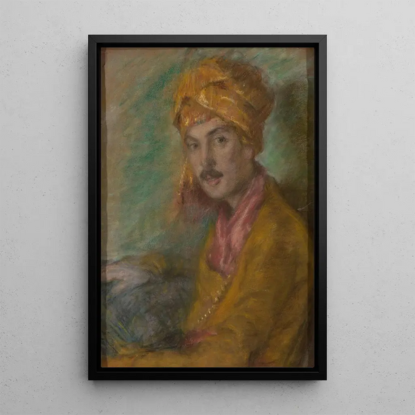 Turban doré - Alice Pike Barney — gerahmtes Bild an der Wand