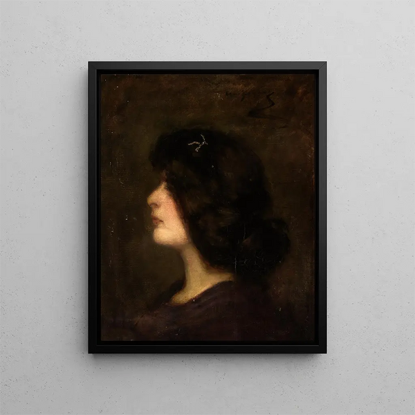 Laura im Alter von fünfzehn Jahren - Alice Pike Barney — gerahmtes Bild an der Wand