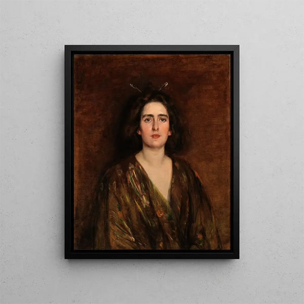 Laura im Alter von sechzehn Jahren - Alice Pike Barney — gerahmtes Bild an der Wand