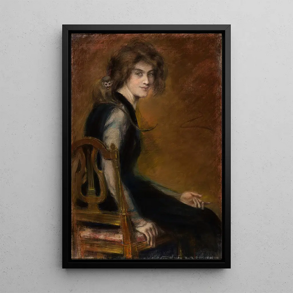 Reproduktion des Gemäldes Singe de compagnie - Alice Pike Barney