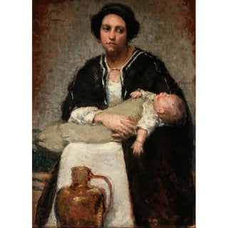 Alice Pike Barney - Mother and Sleeping Baby.webp