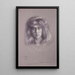 Reproduktion des Gemäldes Natalie mit schwebendem Haar - Alice Pike Barney
