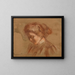 Studie mit rotem Bleistift - Alice Pike Barney — gerahmtes Bild an der Wand