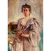 Selbstporträt in Malerkleid - Alice Pike Barney — Ansicht des Kunstwerks