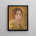Studie eines Frauenkopfes - Alice Pike Barney — gerahmtes Bild an der Wand