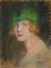 Der grüne Hut - Alice Pike Barney — Ansicht des Kunstwerks