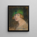 Der grüne Hut - Alice Pike Barney — gerahmtes Bild an der Wand