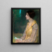 La lettre - Alice Pike Barney — gerahmtes Bild an der Wand